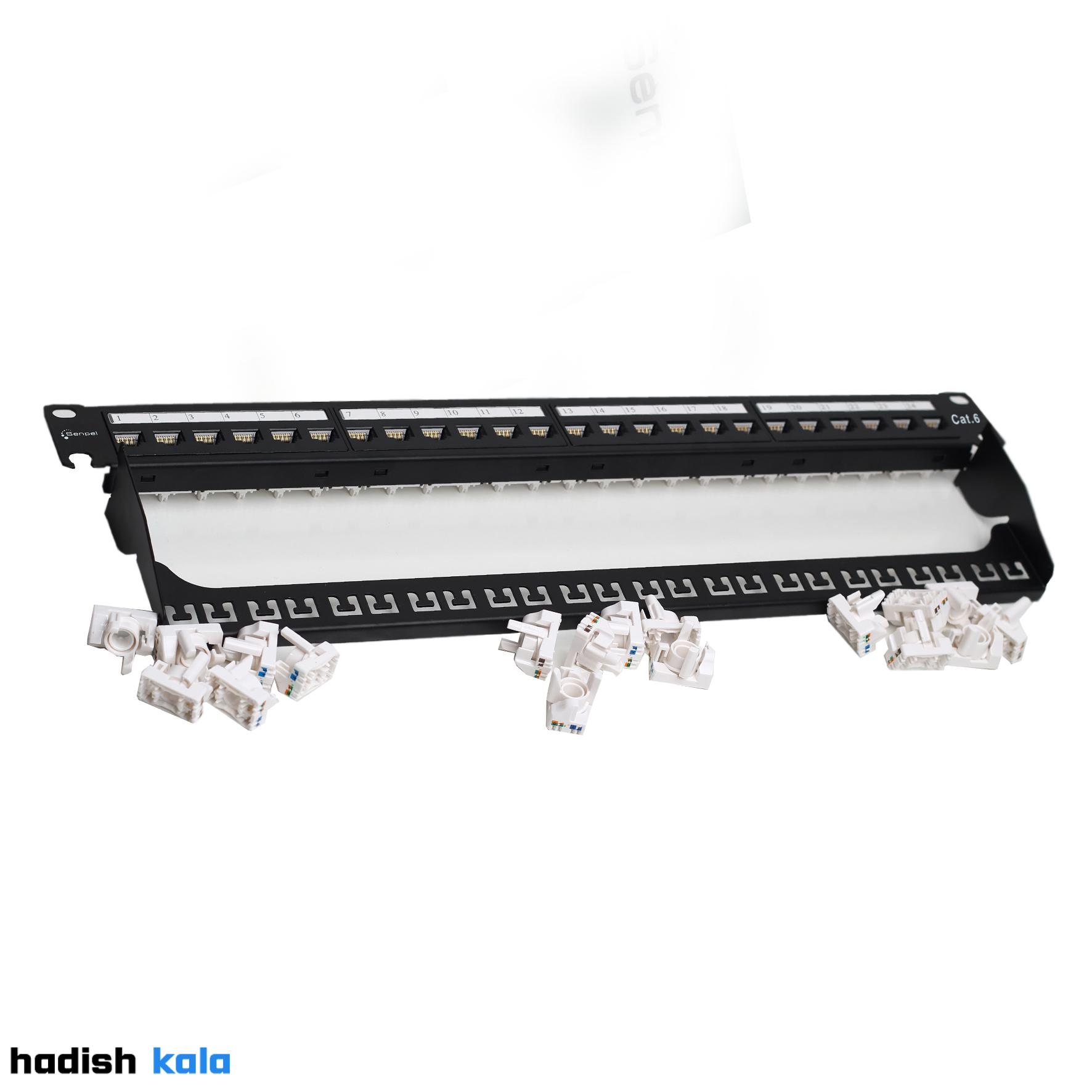 پچ پنل 6 پلاس پچ پنل24 پورتCAT6 UTP Senpel Plus - Image 1