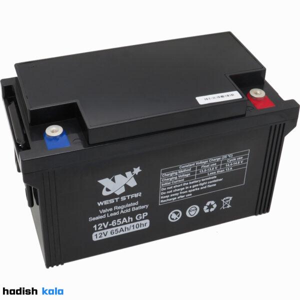 باتری سیلد لید اسید ۶۵ آمپر وست استار