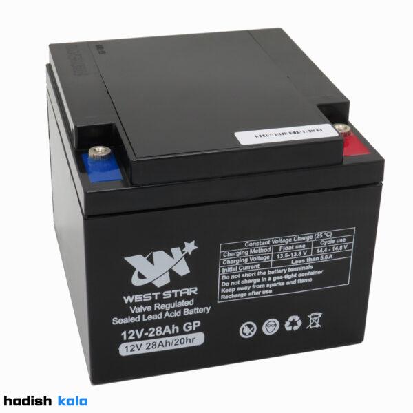 باتری سیلد لید اسید ۲۸ آمپر وست استار