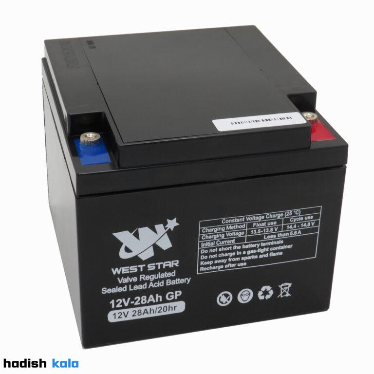 باتری سیلد لید اسید ۲۸ آمپر وست استار