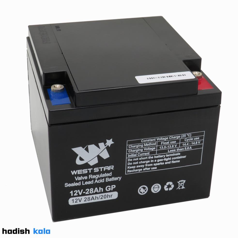 باتری سیلد لید اسید ۲۸ آمپر وست استار
